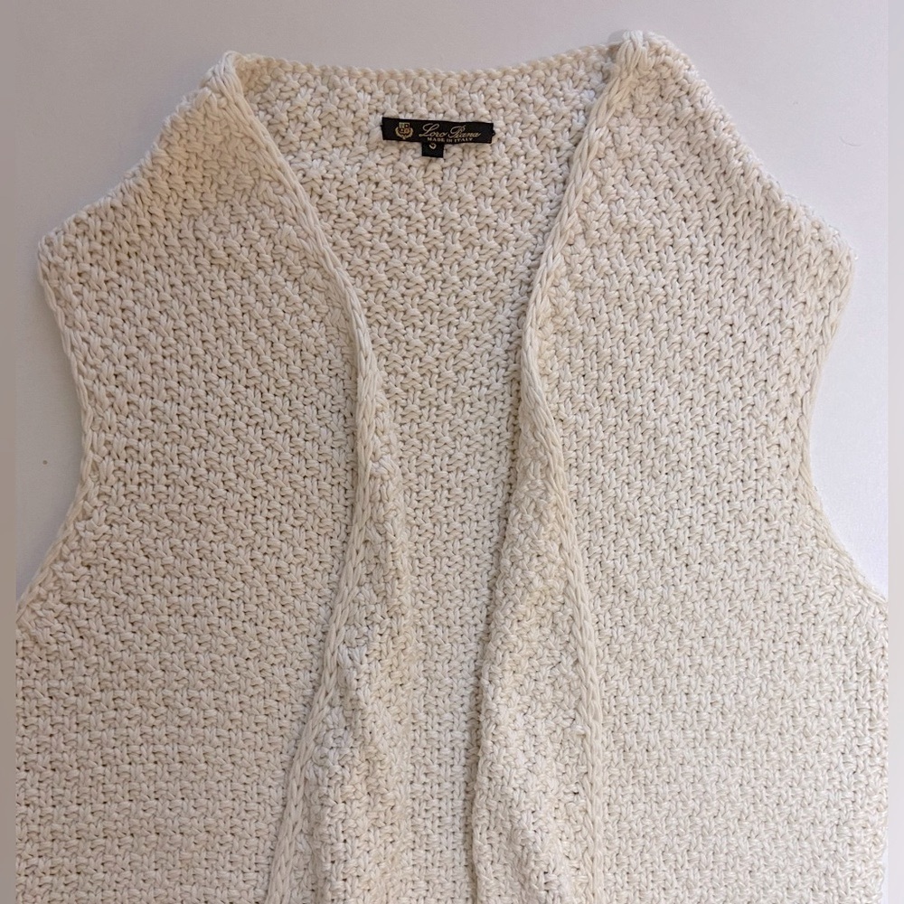 Loro Piana Vintage Knit Silk Cotton Cascading Cardigan Sweater Made in Italy - Picture 5 of 16